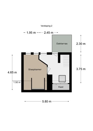 Floorplan - Commandeurstraat 32, 6281 AN Mechelen